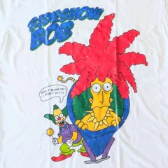 ♧【 The Simpsons（ ザ・シンプソンズ ) 】サイドショーボブ with クラスティザクラウン / Tシャツ〚アメリカン雑貨 アメトイ〛のサムネイル