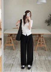 美品✨オンリー ワイドパンツ スラックス ホワイト 大きいサイズ 