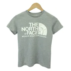 ザノースフェイス THE NORTH FACE Tシャツ S グレー ロゴプリント ラウンドネック 半袖 /YU ■ECA005のサムネイル