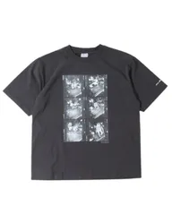 WALLA WALLA SPORT ワラワラスポーツ PRINTABLE TUBE TEE / CHARLES PETERSON "DRUM CRUSH" USED BLACK プリントTシャツ 半袖のサムネイル