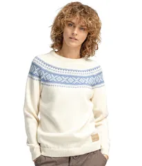 ダールオブノルウェイ レディース アウター ニット・セーター Dale of Norway Vagsoy Sweater OffWhiteBlues オフホワイトのサムネイル