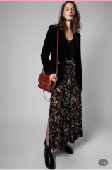 ZADIG&VOLTAIRE ザディグ・エ・ヴォルテール Judith ロング フラワー スリット スカートのサムネイル