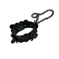 ANTEPRIMA(アンテプリマ) 小物 - シルバー×黒 グローブホルダー/フラワー(花)/ラインストーン/グリッター レザーのサムネイル