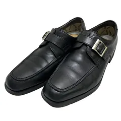 【美品】ジェオックス (24.5) ビジネスシューズ シングルモンクシューズ ドレスシューズ 本革 レザー シンプルデザインのサムネイル