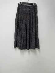 ☆専用】BEARDSLEY モノトーン ボタニカル柄 ロングフレアスカート