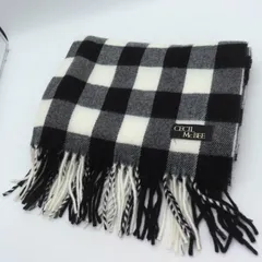 セシルマクビー マフラー ストール ブランドチェック柄 レディース ブラック CECIL McBEE 【中古】のサムネイル