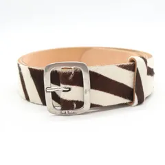 ポールスミス ハラコベルト ゼブラ柄 日本製 ブランド 小物 メンズ ホワイト×ブラウン Paul Smith 【中古】のサムネイル