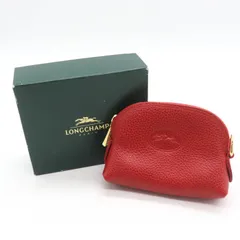 ロンシャン コインケース レザー 小銭入れ 財布 ウォレット フランス製 ブランド レディース レッド Longchamp 【中古】のサムネイル