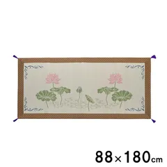【20%OFFサマーセール】御前ござクッション座布団蓮の花88×180cmのサムネイル