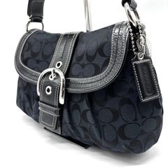 COACH コーチ bag Signature soho y2k 6314 黒 - メルカリ