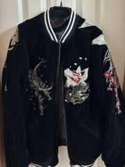 りったんぱぱ様専用‼️ 50s 別珍スカジャン レプリカネイビー XL