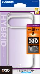 新品 エレコム Google Pixel 10/10 Pro ケース カバー 透明 D3O素材 耐衝撃 衝撃吸収 ハイブリッド TPU ストラップホール付き 硬度5H 傷がつきにくい エアークッション カメラ保護 ワイヤレス充電対応 クリア PM-P252D3