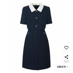現行品伊勢丹限定レア♡ 34サッカーストレッチシャツカラーワンピース 