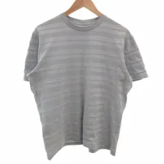 グロスター GLOSTER Tシャツ M グレー ストライプ柄 クルーネック 半袖 /MX ■ECF004のサムネイル