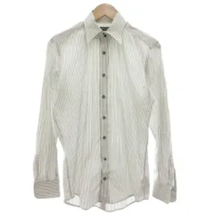 ドルチェ&ガッバーナ ドルガバ DOLCE&GABBANA slim fit シャツ 15 3/4 グレー ストライプ柄 長袖 襟付き /NLのサムネイル
