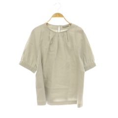 24ss セオリーリュクスCrisp Linen リネンブラウス 38 麻 - メルカリ