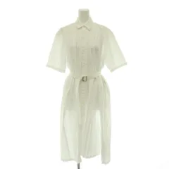 ジュンヤワタナベ JUNYA WATANABE コムデギャルソン COMMEdesGARCONS AD2019 JE-O036 プリーツシャツ ワンピース ロング S ホワイト /HK ■OSのサムネイル
