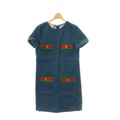 美品 GUCCI 18SS シェリーライン S ワンピース ウェブトリム - メルカリ