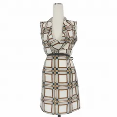 ディースクエアード DSQUARED2 22AW バックオープン ノースリーブワンピース ドレス ひざ丈 総柄 38 マルチカラー S72CV0368 国内正規のサムネイル