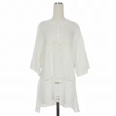 ディースクエアード DSQUARED2 22AW レース刺繍 シャツワンピース チュニック五分袖 36 ホワイト 白 S75NC1007 国内正規のサムネイル