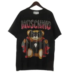 モスキーノ MOSCHINO ベアプリント Tシャツ カットソー 半袖 ブラック Mのサムネイル