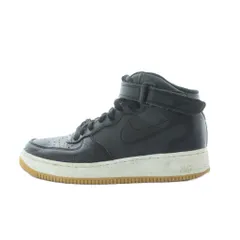 ナイキ NIKE AIR FORCE 1 MID 07 LX スニーカー ハイカット シューズ 25cm 黒 ブラック ベルクロ DV7585-001 /RI ■OS ■AD