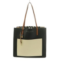 MARC JACOBS レザートート A4収納 通勤バッグ バイカラー 南京錠