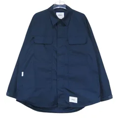 WTAPS ダブルタップス 23SS VERT/JACKET/CTPL.WEATHER 231WVDT-JKM01 バート ジャケット コットン ポリエステル ウェザー ネイビー オーバーシャツジャケット アウター サイズ03(L) Juneのサムネイル