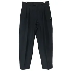 WTAPS ダブルタップス 26SS TRDT1801/TROUSERS/WOPL.SERGE 261TQDT-PTM03 2タック トラウザーズ ウール ポリエステル サージ ブラック パンツ ボトムス サイズ01(S) Juneのサムネイル