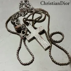 Christian Dior クリスチャンディオール ネックレス クロス 十字架 ロゴ シルバー ヴィンテージのサムネイル