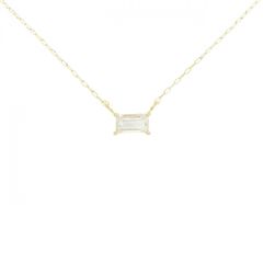 K18刻印 PGバケットカット ダイヤモンド ネックレス 0.25ct - メルカリ