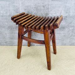 美品 博永家具 スツール 楡無垢材 漆塗り チェア 購入価格63,800円