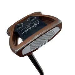 【中古】 テーラーメイド Spider X COPPER/WHITE シングルベンド 33インチ パター PT スチール(ブラック) (フレックスその他) メンズ 男性用 右利き 右用 Cランク ゴルフクラブのサムネイル