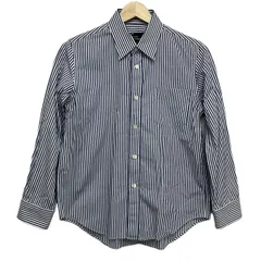 tricot COMMEdesGARCONS(トリココムデギャルソン) 長袖シャツブラウス サイズS レディース - TC-B004 ネイビー×白 ストライプのサムネイル