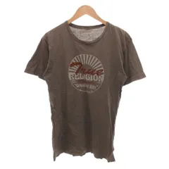 トゥルーレリジョン TRUE RELIGION Tシャツ M 茶 ブラウン 半袖 グラフィックプリント ラウンドネック /SJのサムネイル