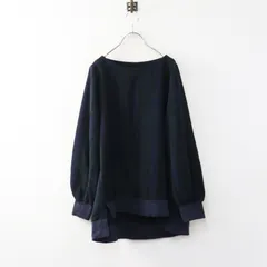 大きいサイズ アズノゥアズ オオラカ AS KNOW AS de base olaca とても温かリブリブプルオーバー 3 ネイビーチェック【2400015028958】のサムネイル
