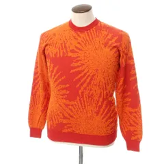【中古】ロベルトコリーナ ROBERTO COLLINA レーヨンコットン パイル プルオーバーニット レッドxオレンジ【サイズ50】【メンズ】のサムネイル