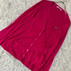 LACOSTE カーディガン ピンク 34 カジュアル 華やか オシャレ ワンポイントのサムネイル
