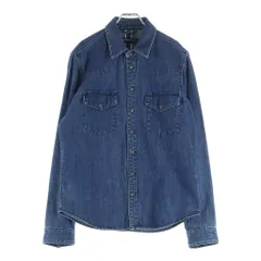 CHROME HEARTS (クロムハーツ) DENIM WESTERN デニムウエスタン 袖クロスパッチ クロスボタン デニム長袖シャツ インディゴのサムネイル