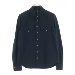 CHROME HEARTS (クロムハーツ) DENIM WESTERN デニムウエスタン 袖クロスパッチ クロスボタン デニム長袖シャツ ブラックのサムネイル