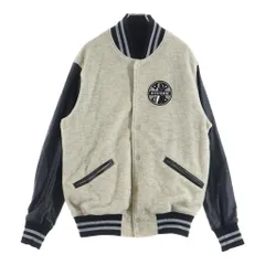 HYSTERIC GLAMOUR (ヒステリックグラマー) 14AW ARM LEATHER STADIUM JACKET アームレザー スタジャン グレー/ブラック 0243CJ01のサムネイル