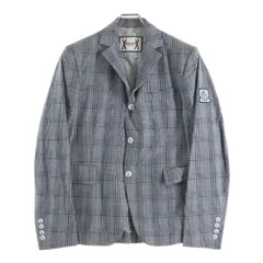 MONCLER (モンクレール) GUACCA RIND1100626 テーラードジャケット チェック柄 スナップボタン グレーのサムネイル