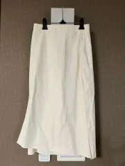 THE HANDSOME LANVIN COLLECTION LANVIN アシンメトリー スリット ロング丈スカート ペンシル スカート シャカシャカ素材のサムネイル
