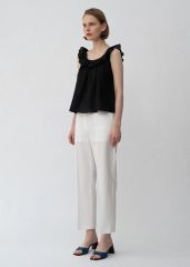 美品】Liten 2face frill blouce 黒 リテン - メルカリ