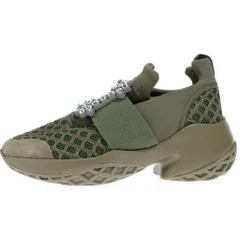 Roger Vivier (ロジェヴィヴィエ) ヴィヴランファブリック ローカットスニーカー ファブリック カーキのサムネイル