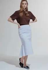 ハンサム ランバンコレクション LANVIN バッグ マーメイド スカート リネン ロング丈のサムネイル