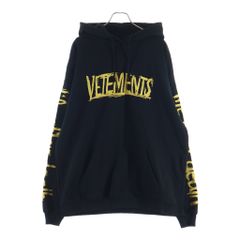 VETEMENTS (ヴェトモン) 22SS WORLD TOUR HOODIE ワールドツアーフーディー ブラック UE52TR470G