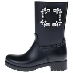 Roger Vivier (ロジェヴィヴィエ) テンペットヴィヴストラスバックルレインブーツ ロングブーツ ブラックのサムネイル