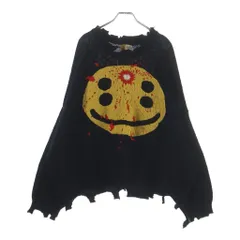 SAINT MICHAEL (セントマイケル) 24AW ×CACTUS PLANT FLEA MARKET CP CREW KNIT ダメージ加工 クルーネック プルオーバー 長袖ニット セーター SM-YS1-0000-C07のサムネイル