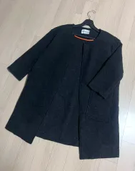 ZADIG&VOLTAIRE メリノウール 100% オープン ハーフ コート ショートコート カーディガン ノーカラーのサムネイル